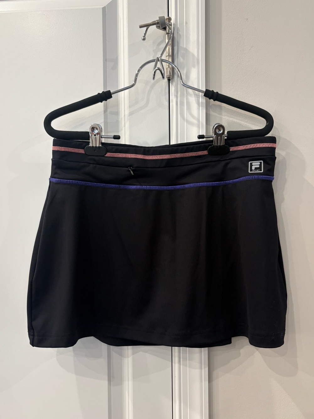 Fila Black Athletic Skort with Pink and Purple Trim